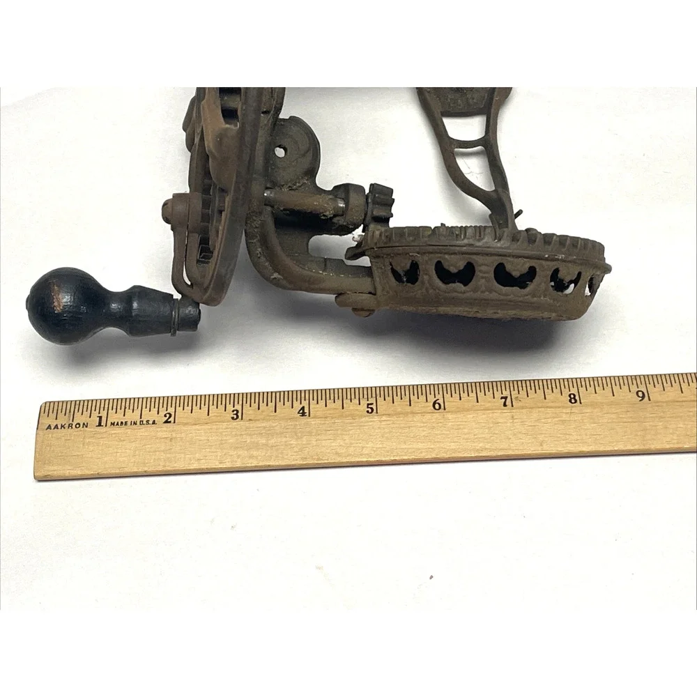 Antique Reading Hardware Co Cast Iron Apple Peeler Parer Pat. 1871 Primitive 12